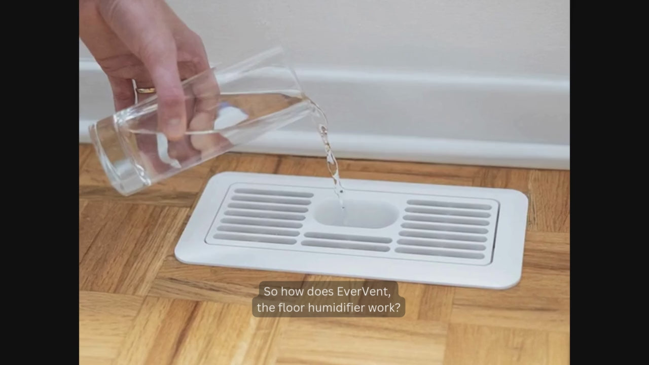 Load video: An in-depth explanation on how EverVent works. The internal flter soaks up the water like a sponge and passes it on to the air.